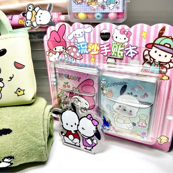 💙(POC307) Pochacco Lover’s Adorable 9-Piece Pencil & Tech Case Bundle! - Picture 5 of 6